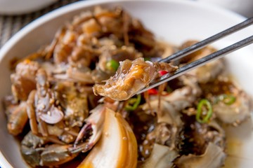 soy sauce marinated crab