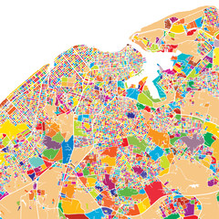 Havana Colorful Map