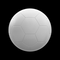 3D rendering Isolated Soccer Ball with black background