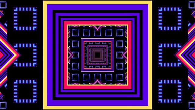 3D kaleidoscope, looped backgrounds for video projections and stage show