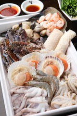 shabu-shabu with seafood