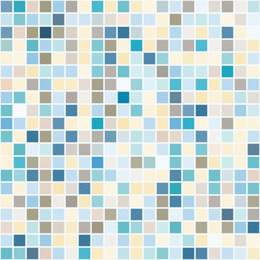 Bright mosaic seamless pattern background square tiles
