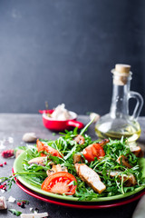 Fresh salad with chicken breast