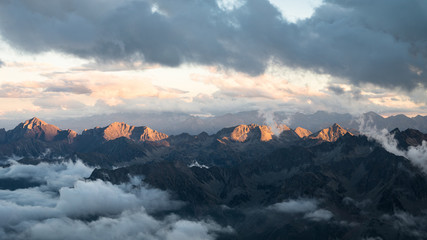 The French Pyrenees at sunset © spacekris