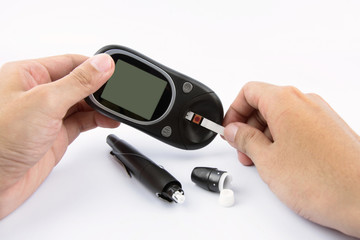 Insulin Pen isolate on white background