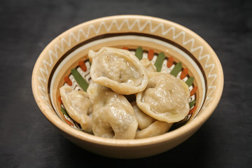 boiled vegetarian dumplings