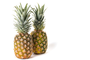 Pineapple fruit isolated on white background