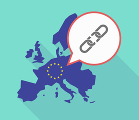 EU map with a broken chain