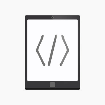Isolated tablet pc with a code sign