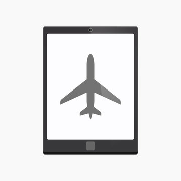 Isolated tablet pc with a plane