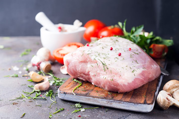 Fresh pork fillet