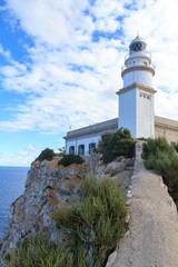 Fototapeta na wymiar Cap de Formentor Lighthouse and Mediterranean Sea, Majorca, Spain