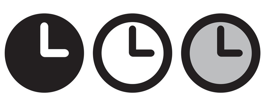 IC&Ocirc;NE HORLOGE NOIR