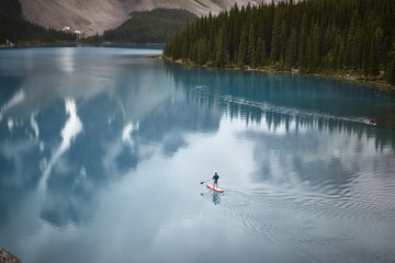 standup paddeln see einsam