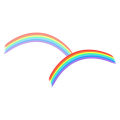 Rainbow on sky sign