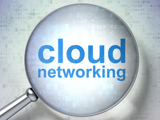 Cloud computing concept: Cloud Networking with optical glass