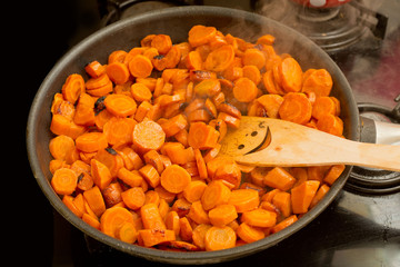 Carrot Soup. Baking and prepare