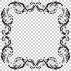 Ornament in baroque style.