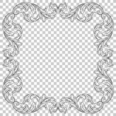 Ornament in baroque style.