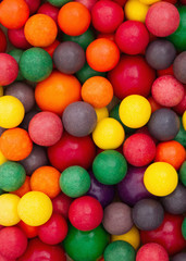 Colorful multi colored bubble gum background