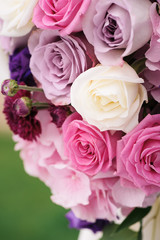 Arch element with flowers for wedding decorations