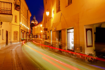 Vilnius. Night Street.