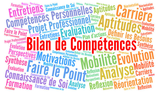Bilan de comp&eacute;tences nuage de mots