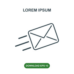 Send mail icon vector