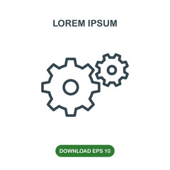Settings icon vector