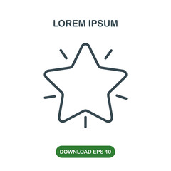 Star icon vector