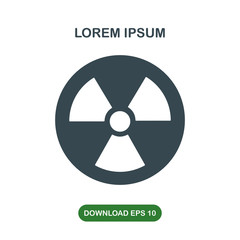 Radiation icon vector