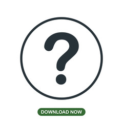 Question mark icon vector