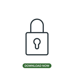 Lock icon vector