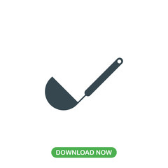 Scoop icon vector