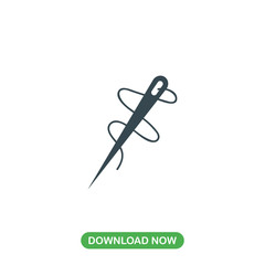 Needle icon vector