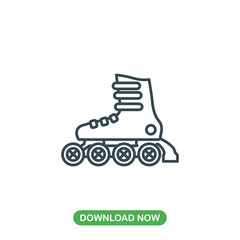 Roller skate icon vector