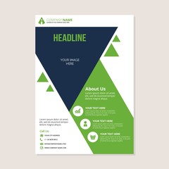 Corporate business annual report brochure flyer design. Leaflet cover presentation. Flier with Abstract geometric background. Modern publication poster magazine, layout template A4 flyer