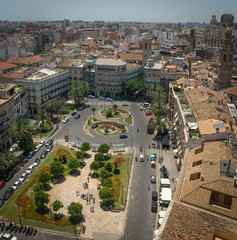 Fototapeta premium Square of the Queen in Valencia