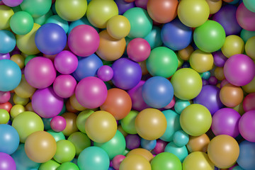 multicolored balls background