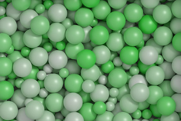 green balls background