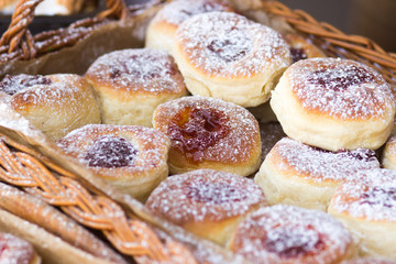 donut and powdered sugar
