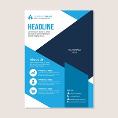 Corporate business annual report brochure flyer design. Leaflet cover presentation. Flier with Abstract geometric background. Modern publication poster magazine, layout template A4 flyer