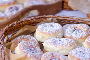 donut and powdered sugar