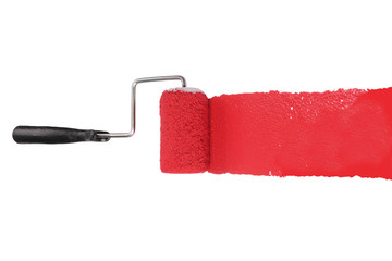 Paint Roller With Red