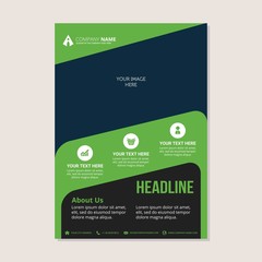 Corporate business annual report brochure flyer design. Leaflet cover presentation. Flier with Abstract geometric background. Modern publication poster magazine, layout template A4 flyer