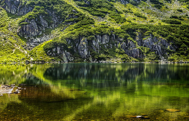 The Wildseeloder mountain reflected in Wildsee , area Kitzb&uuml;heler Alps ,Fieberbrunn, Tyrol, Austria