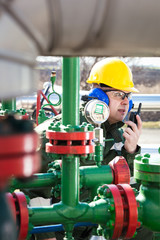 Fototapeta premium The Oilfield Worker