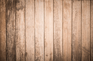 Fototapeta premium background and texture of decorative old wood striped on surface wall