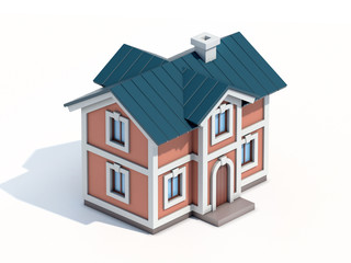 House icon 3d rendering