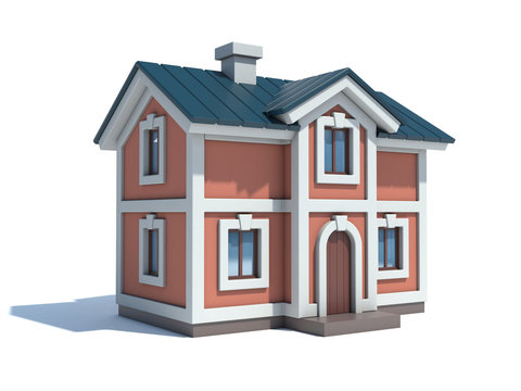 House icon 3d rendering